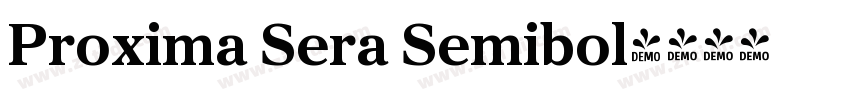 Proxima Sera Semibol字体转换